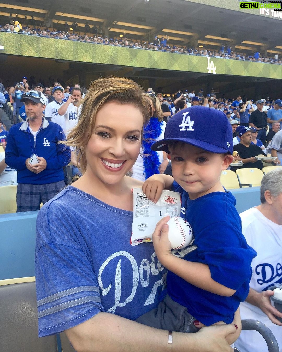 Alyssa Milano - 50.9K Likes - #nationalsonday you say? Donβt mind if I do! @milobugliari, there are no words. You make my heart swell with pride. Everything in my life happened so I would be ready for you. Someday Iβll tell you all the stories, son. I love you. -mommy #morherhood