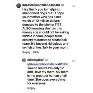 Alyssa Milano Instagram - Every parent raises money for their child’s sports teams and many of them do so through GoFundMe. I am no different. As much as I’d love to pay for the entire team and their families for travel, transportation, hotel, food and beverage, uniforms, trading pins and all the things teams do for this kind of trip—I can not afford to do so. Maybe someday. Also, if I did pay for everyone—my trolls would find something else to be hurtful about. Regardless of how you feel about me, going on to my hardworking 12 year old son’s Instagram page and leaving these kinds of messages is so horrid. Leave the kids alone. Let them play baseball. If you are against donating—don’t donate. If you’d like to donate to help the team’s families — we appreciate it—the link is in his bio.