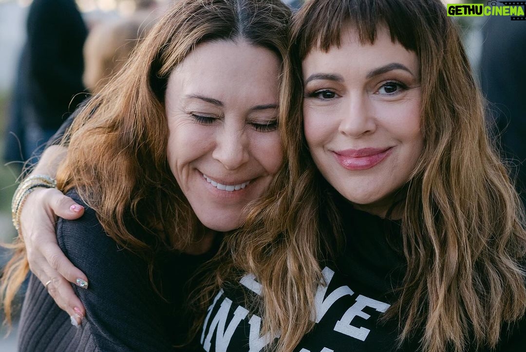 Alyssa Milano Instagram - “Only if we understand, can we care. Only if we care, we will help. Only if we help, we shall be saved.” -Jane Goodall I had the opportunity to spend the evening with Jane Goodall—a hero of mine—celebrating her 90th Birthday. She is everything. I felt a wave of emotion crash over me when I saw her. She said, “I feel bad that I make people cry.” I said, “Don’t feel bad. You change people on a cellular level.” Jane looked at me dead in the eye and replied, “Please don’t call it cellular. It makes it sound too scientific. Call it ‘spiritual’.” Indeed, Dr. Goodall. You affect me, and so many others, on a spiritual level. And to be able to share this experience with my bestie from highschool—made it all the more sweet.