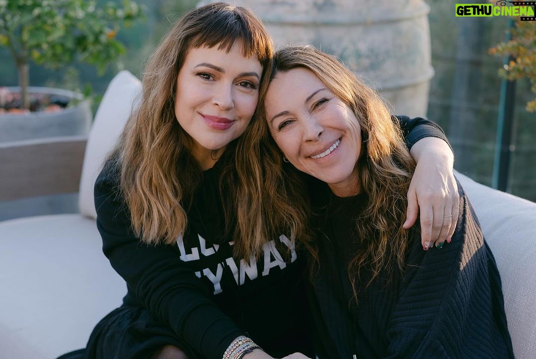 Alyssa Milano Instagram - “Only if we understand, can we care. Only if we care, we will help. Only if we help, we shall be saved.” -Jane Goodall I had the opportunity to spend the evening with Jane Goodall—a hero of mine—celebrating her 90th Birthday. She is everything. I felt a wave of emotion crash over me when I saw her. She said, “I feel bad that I make people cry.” I said, “Don’t feel bad. You change people on a cellular level.” Jane looked at me dead in the eye and replied, “Please don’t call it cellular. It makes it sound too scientific. Call it ‘spiritual’.” Indeed, Dr. Goodall. You affect me, and so many others, on a spiritual level. And to be able to share this experience with my bestie from highschool—made it all the more sweet.