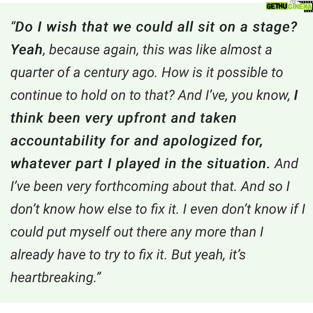 Alyssa Milano - 48.5K Likes - I was asked about the Charmed experience on the panel at #megacon yesterday. These slides are the transcript. But I just want to add:
I donβt know one other show that has had the success that Charmed had where the cast still speaks ill of the experience a quarter of a century later. This is 15 movies and 13 TV shows ago for me. This was 11 years before my 15 year marriage and 13 years before having my first child. This was so long ago that any retelling of these stories from anyone is just revisionist history. I will add, though, with absolute certaintyβeverything was documented. There was a professional mediator (I was told Holly and Shannen would not participate in any mediation) and an on-set producer/babysitter who were both brought in to investigate all claims. It was then recommended by this mediator, after collecting testimony from cast AND crewβwhat changes should be made if the show was going to continue. The studio, Aaron Spelling, and network made the decision to protect the international hit that was Charmed. I did not have the power to get anyone fired. Once Shannen left we had 5 more successful seasons and I am forever grateful.
Also, footnote: I have the same attorney now that I had then (heβs been my attorney since I was 19).
Thanks to @collider for printing what I said verbatim. https://collider.com/alyssa-milano-charmed-feud-shannen-doherty-rose-mcgowan/
Thanks to @megaconorlando for having me and believing that I can get people there. (4 hours wait lines! Phew!)
And thanks to the fans who have to deal with the chaos and canβt just have the show to love and experience for themselves.
As always, I wish Holly, Shannen and Rose, peace and light in their personal and professional journeys. We all have bigger demons to fight. #letsbeclear #sorrynotsorry #charmed #AlyssaMilano