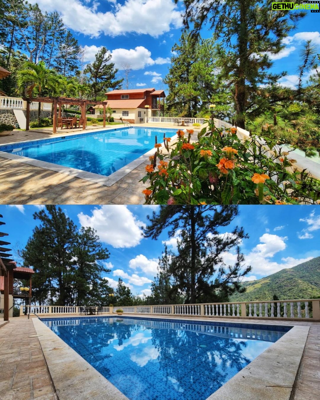 Amara 'La Negra' Instagram - @lasroyaltwinsempire Este es Otro de las Villas Que les Recomiendo Imagínate despertar en Este Paraíso en Bonao, RD 🇩🇴 #LaCumbre Disponible Para Rentar #Airbnb También Si Quieres disfrutar del Campo y las montañas ⛰️ te Invito q conocer @lasroyaltwinsempire 📍La Cumbre @lasroyaltwinsempire 4 habitaciones Jacuzzi Piscina Vista a las montañas Terraza Áreas verdes parqueo Y Un súper precio de apertura OJO: fuera de lo que es la renta de alquiler, estamos vendiendo la propiedad, interesados⬇️😉 Más info ⬇️ 👩🏻💼Wanda Medina Travels Confortables RD 📲849-212-3075 @lasroyaltwinsempire @amaralanegraaln @lasroyaltwins @sarinefeliz @travelsconfortablesrd