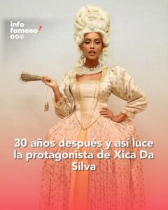 Amara 'La Negra' Instagram - Xica da Amara - 👸🏾 La telenovela brasileña de Xica Da Silva, protagonizada por Taís Araújo y Víctor Wagner, fue un fenómeno mundial que marcó una época hace casi 30 años. Este fin de semana, la actriz sorprendió a sus seguidores al recrear el look victoriano de su personaje. La estrella de 45 años publicó varios videos y fotos en sus redes sociales mostrando el momento en el que un equipo de estilistas le ponían la icónica peluca de color rubio platinado adornada con broche de perlas y accesorios a juego.