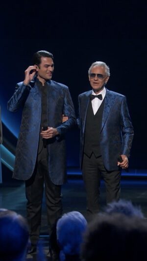 Andrea Bocelli Instagram - Andrea and Matteo Bocelli performing ‘Time to Say Goodbye’ 30th Anniversary Special Edition during the In Memoriam at the 2024 #Oscars.
