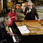 Andrea Bocelli Instagram - Andrea, Virginia and Stefano Bollani performing ‘Let it Snow’ #ViaDeiMattiNumero0