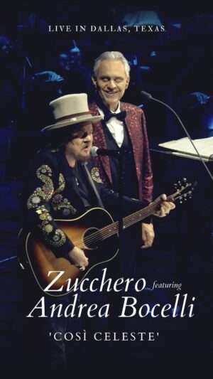 Andrea Bocelli Instagram - Zucchero featuring Andrea Bocelli - ‘Così Celeste’ live in Dallas TX