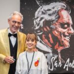 Andrea Bocelli Instagram - Showmanship upon showmanship, art upon art, goodness that creates goodness. At every stop of the US tour, the Californian pyrotechnic performance painter David Garibaldi, an exceptional talent and a true virtuoso of the brush, will create a unique work live. Each of these portraits, signed by the artist himself, will be auctioned off to support the Andrea Bocelli Foundation! To place your bid please visit: bocelliauction.com @garibaldiarts @andreabocellifoundation San Antonio, Texas