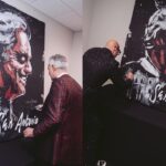 Andrea Bocelli Instagram - Showmanship upon showmanship, art upon art, goodness that creates goodness. At every stop of the US tour, the Californian pyrotechnic performance painter David Garibaldi, an exceptional talent and a true virtuoso of the brush, will create a unique work live. Each of these portraits, signed by the artist himself, will be auctioned off to support the Andrea Bocelli Foundation! To place your bid please visit: bocelliauction.com @garibaldiarts @andreabocellifoundation San Antonio, Texas