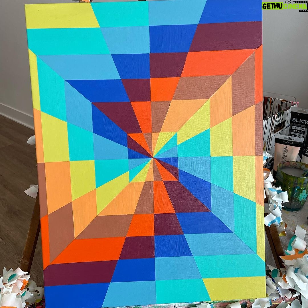 Andrea Russett Instagram - give me 4 colors you like together for my next painting 💘 (but also tell me ur thoughts on this one i value ur opinion 🥺) Los Angeles, California