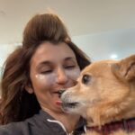 Anjali Bhimani Instagram - Time to honor the most important member of the glam team - he always makes sure I leave the house wearing an ethically sourced fur coat (handmade by him) and with a well exfoliated face and inner nose. @charleythebestdog #rescuepup #charleydog #charleythebestdog #rescuedogsofinstagram #dogmomaf #anjalibhimani Los Angeles, California