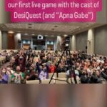 Anjali Bhimani Instagram - That’s a wrap on Desiquest at PAX Unplugged! So grateful to everyone who showed up for our live play on Sunday, all the people who stopped us to say hi and share their stories, and everyone who joined us for the live recording of our podcast on Friday. So many great stories and photos to share, but for now, thanks to this community, all of our sponsors, and to our wonderful cast and crew that have made this journey to Vehaar (and Philadelphia!) possible. Couldn’t be prouder of what we’ve made together. Watch episodes 1 & 2 now on Desiquest.com/watch and join our Patreon for more goodies including the Tea Kettle podcast (including the live episode we recorded on Friday at PAX) at Patreon.com/Desiquest! #desiquest #paxunplugged #pax #philadelphia #ttrpg #dnd #dungeonsanddragons #roleplaying #gamergirls #desigirls #anjalibhimani Philadelphia Convention Center