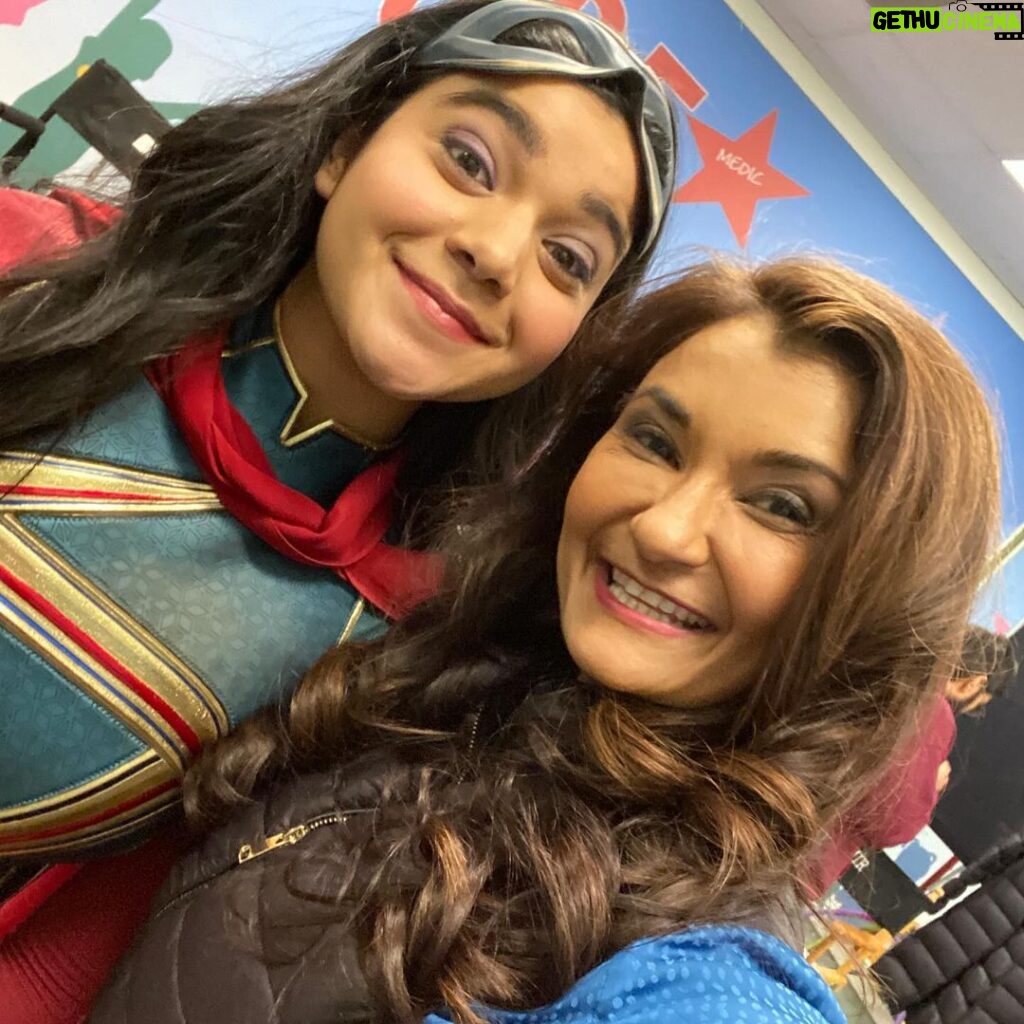 Anjali Bhimani Instagram - Celebrating this beautiful girl (and the whole Ms Marvel family) on this big opening weekend! Now that we are all allowed to shout from the rooftops about it, here’s to the entire team of The Marvels and may it be the most wonderful of opening weekends for you all! #imanvellani @sanaamanat622 bishakali @saagarshaikh @mohankapur @zenobia_shroff @msmarvelofficial @marvelstudios #msmarvel #themarvels #marvelstudios #superheroes #captainmarvel #openingweekend Hollywood, California