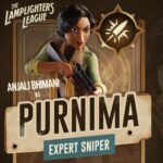 Anjali Bhimani Instagram - “The best of the best are gone. It’s time for the best of the worst.” Happy #LamplightersLeague Launch! (How’s that for alliteration?) Let’s have a go at saving the world together as Purnima the “disarmingly cheerful sniper” shall we? The Lamplighters League and the Tower at the Emd of the World is available now! Who’s ready to play? #lamplightersleague #gaming #adventure #gamersofinstagram #gamergirls #voiceacting #paradoxinteractive #harebrainedschemes Los Angeles, California