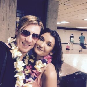 Anjali Bhimani Instagram - If someone had told me anytime before I met you that there would be someone in my life who would simply look at me the way you do and fill me with love, strength, fire, and joy, I wouldn’t have understood. I couldn’t have dreamt you up if I tried, @rickbarriodill . And if someone told me, when you DID show up and we first shared a stage together, that someday I’d be so ridiculously lucky that I’d get to share my life with you, I would never have believed it. You are light and joy and laughs and inspiration and adventure and strength and love love love. And here’s to living this incredible life from suits to sweatpants and glamour to fuzzy socks and snuggles and silliness and always inspiring each other to be better. And yes, laughing so hard at the end of the night that the giggles are keeping us from going to sleep. Especially that. 

I’m so grateful to the gods that you were born. Happy Birthday, sweet love. My Rickstar, my rockstar, my everything. 

#birthday #rickbarriodill #vintagetrouble #anjalibhimani #myboo #birthdaylove #rockstar #losanjalis #hollywood