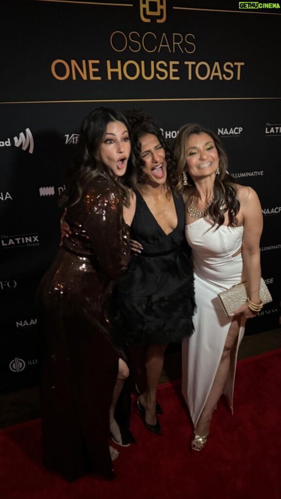 Anjali Bhimani Instagram - And as if Tuesday night wasn’t fun enough, got to celebrate with these gorgeous ladies (and my king of course) and so many others we love thanks to @bingchen & @goldhouseco at the Oscars One House Toast. Getchyerself a group of friends who you are so busy celebrating with you that you forget to take more pics…so happy to have been able to catch all the lovelies there late night! Thanks to all the cohosts, too! : @glaad @naacp @the_blackhouse @pillarsfund @femalequotient @thelatinxhouse @illuminative #laCena #OscarOneHouseToast #oscars #redcarpet #womensupportwomen #southasian #desigirls #anjalibhimani #richamoorjani #sarayublue Harriet's West Hollywood