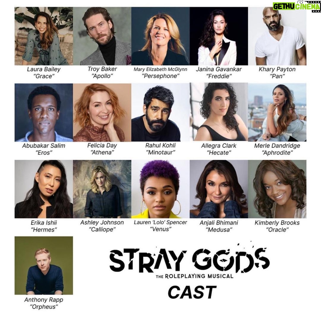 Anjali Bhimani Instagram - The chorus will see you now! Awesome August Day 10 we celebrate STRAY GODS!!!!!! What an extraordinary ride it’s been and we’ve only just begun… Still pinching myself being part of this extraordinary cast and creative team. @a.wintory you are an evil genius without be evil part… So amazed how you brought this dream into reality. @d_gaider1988 you are an absolute joy. @officialtroybaker thank you for inviting me in the ring with you, and for being not just a wonderful friend but also one of the most insightful directors I’ve ever worked with. As for you, @laurabaileyvo , words can’t describe how much I adore you and respect your combination of God given talent and a diehard work ethic. @janina I am so grateful to have you as a sister in arms @maryelizabethmcglynn you may live thousands of miles away but you’re power can be felt across oceans, there’s no more perfect person to play Persephone in this game than you. @kharypayton & @ashleythejohnson ever since we met and played together you’ve both been a part of my heart, and every time I hear or see you in anything you blow me away even more. @theerikaishii so proud and grateful for how far we’ve come since that day over tea, and how far we’re going. So many more love letters to write, messages to send, but for now… All of the love to @summerfallstudios four taking this extraordinary leap, and for letting us all be a part of it. Stray Gods is out now on a gazillion different platforms… Grab it at bit.ly/getstraygods now! Los Angeles, California