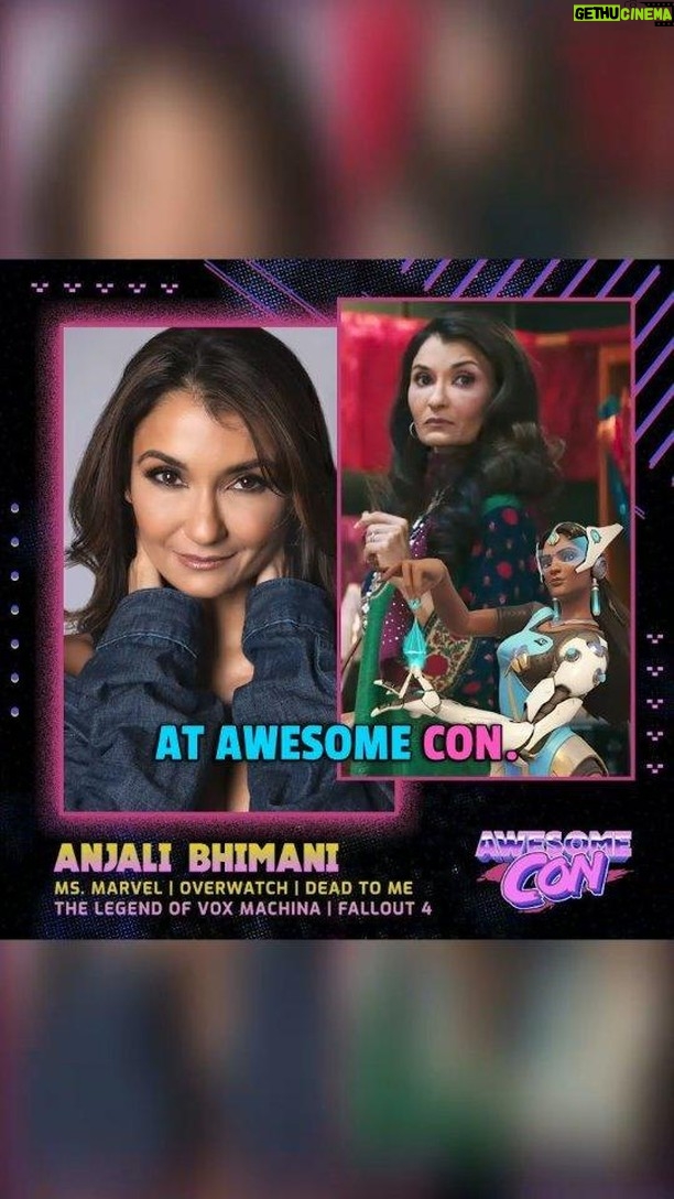 Anjali Bhimani Instagram - Washington D.C., I’m heading your way! Can’t wait to join the gang at @awesomecons March 8-10 at Waleter E Washington Convention Center. I haven’t done a convention in DC since 2018 so I can’t wait to reunite with so many of you and meet so many more! Head to Awesome-Con.com for badges, pre-sales of autographs. and more info…and I’ll see you there! #symmetra #rampart #overwatch2 #apexlegends #msmarvel #criticalrole #deadtome #fallout4 #anjalibhimani Los Angeles, California