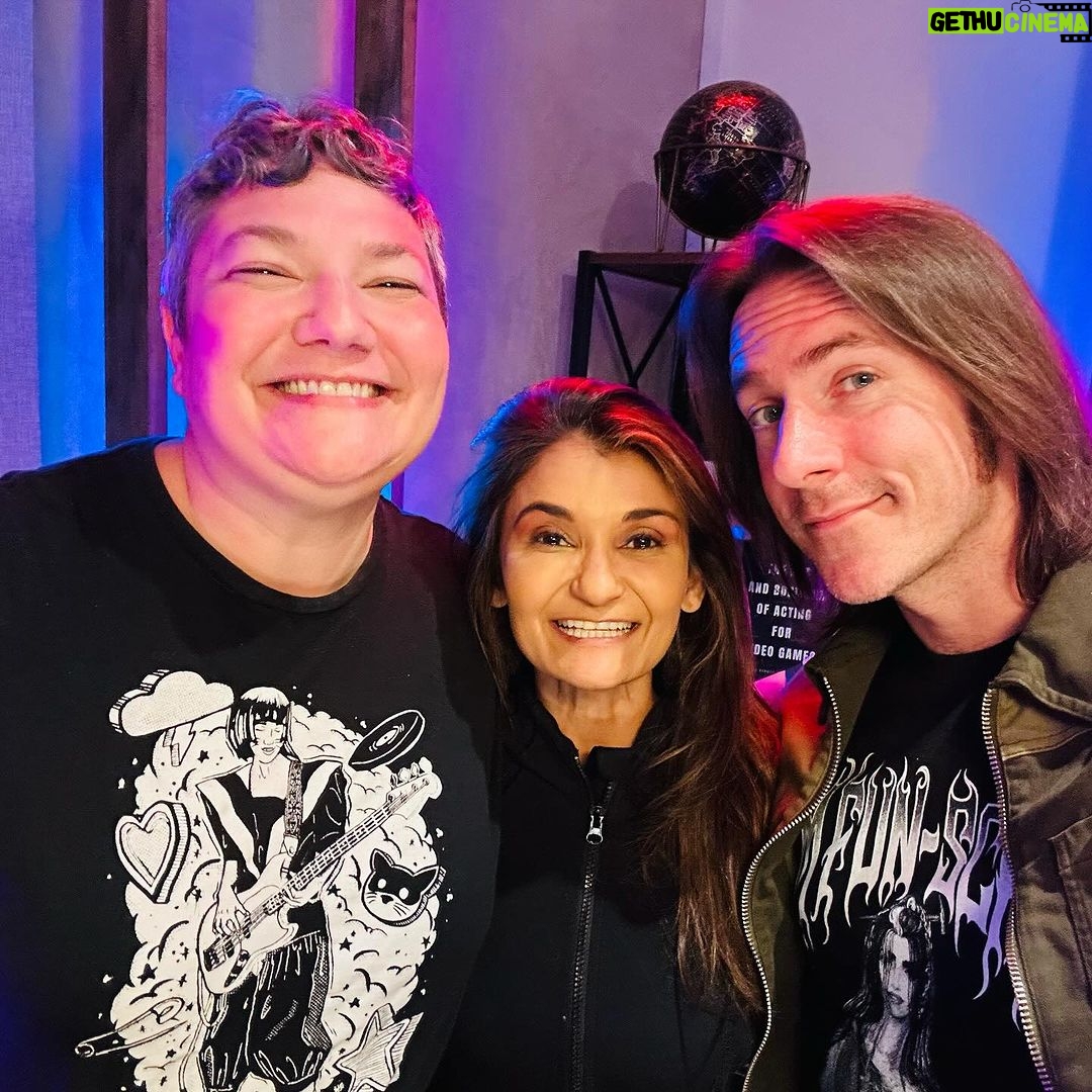 Anjali Bhimani Instagram - EPISODE 1 of The Character Select Podcast is available NOW! Link in bio! Couldn’t have asked for a better first guest than our beloved boy @matthewmercervo who may be famous for his voice but who truly leads with his heart. Check it out as Matt shares story about his baller gaming grandma, his intro to voice acting, and why he feels that @the_david_hayter ‘s performance as Solid Snake in Metal Gear Solid changed the game (literally and figuratively) Listen and subscribe on Apple Podcasts or Spotify and watch on YouTube at @charselectpod . And for more goodies and content, join our Patreon at Patreon.com/characterselectpodcast !