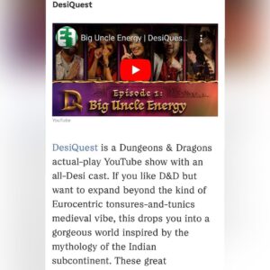Anjali Bhimani Instagram - Why hello, @npr … thanks for inviting @desiquestshow to your party after coming to visit ours! Such fans of what you do and of #popculturehappyhour - and so happy you’re enjoying the show! Episodes 1-7 of DesiQuest are available now at www.Desiquest.com/watch - catch up on all the episodes before the epic finale airs soon! #ttrpg #dnd #dungeonsanddragons #desigirl #indianculture #indianactress #desiquest #anjalibhimani Los Angeles, California