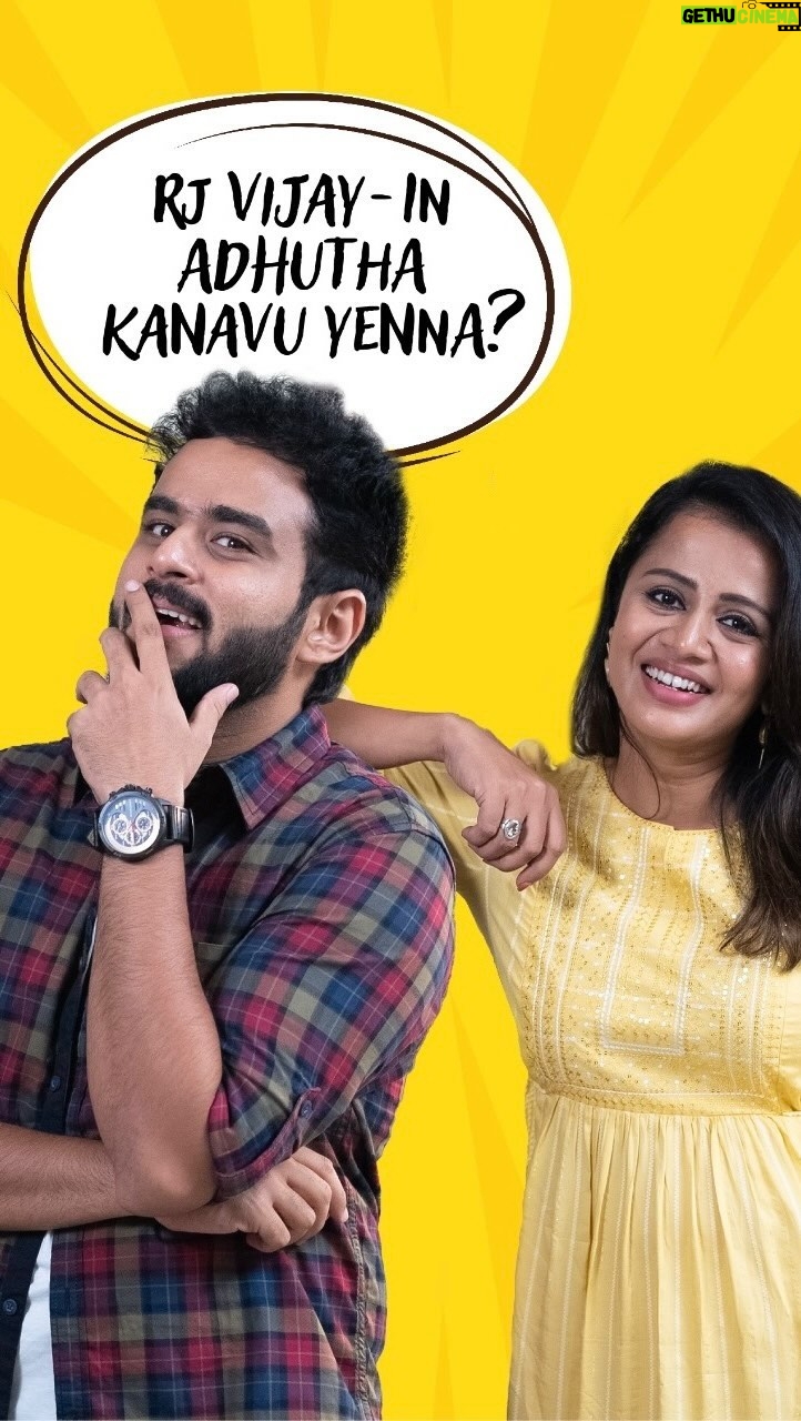 Anjana Rangan Instagram - @rjvijayofficial ‘in Adutha Kanavu Enna 🤔