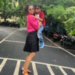 Anjana Rangan Instagram - 🩷🧡🖤💛💙🤍 He makes my life colourful 🫰🧿