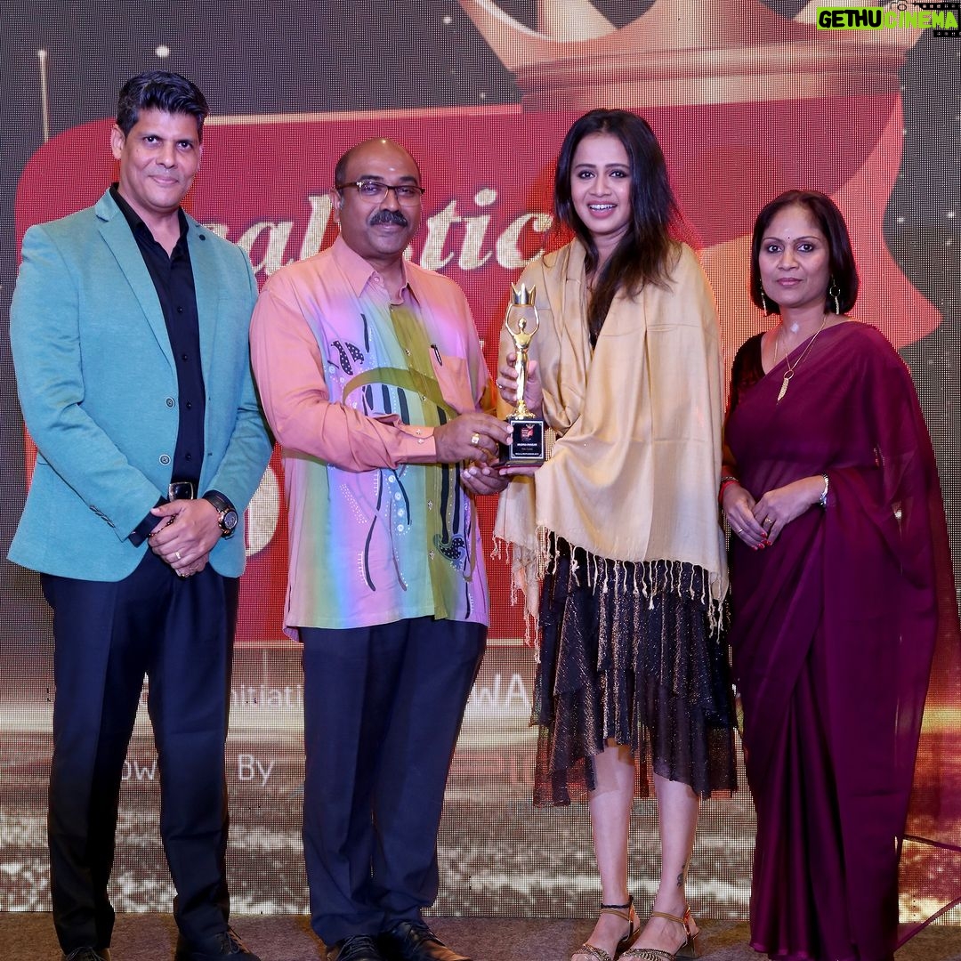 Anjana Rangan Instagram - Awards are always spl. Thank u @pakwanchennai for the recognition and for the oppurtunity to share the stage with some of the legendary, inspiring women in various fields. Humbled and inspired to grow more . #realisticawards ✨