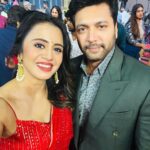 Anjana Rangan Instagram - Had a blast hosting the most versatile and handsome @jayamravi_official ‘s #Siren audio and trailer launch ! 🚨 ♥️ and just loveeee for this beauty with brains @keerthysureshofficial ♥️♥️♥️ Thank you @thehmmofficial for having on board! Always awesome working with the brilliant team @conzeptnoteoff @shiyamjack @bereadyfilms @donglijumbo @tomfrank_tomfrank @_nisha.venky_