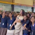 Anjana Rangan Instagram - Thank u @vivekanandha_college_viaas for the love!! You girls are soooo amazing 😍😍😍 Coudnt have asked for a better audience ♥️💫 @anand.aravindakshan.official at his best ! ♥️ Thank u @fabevents_india for the great show!