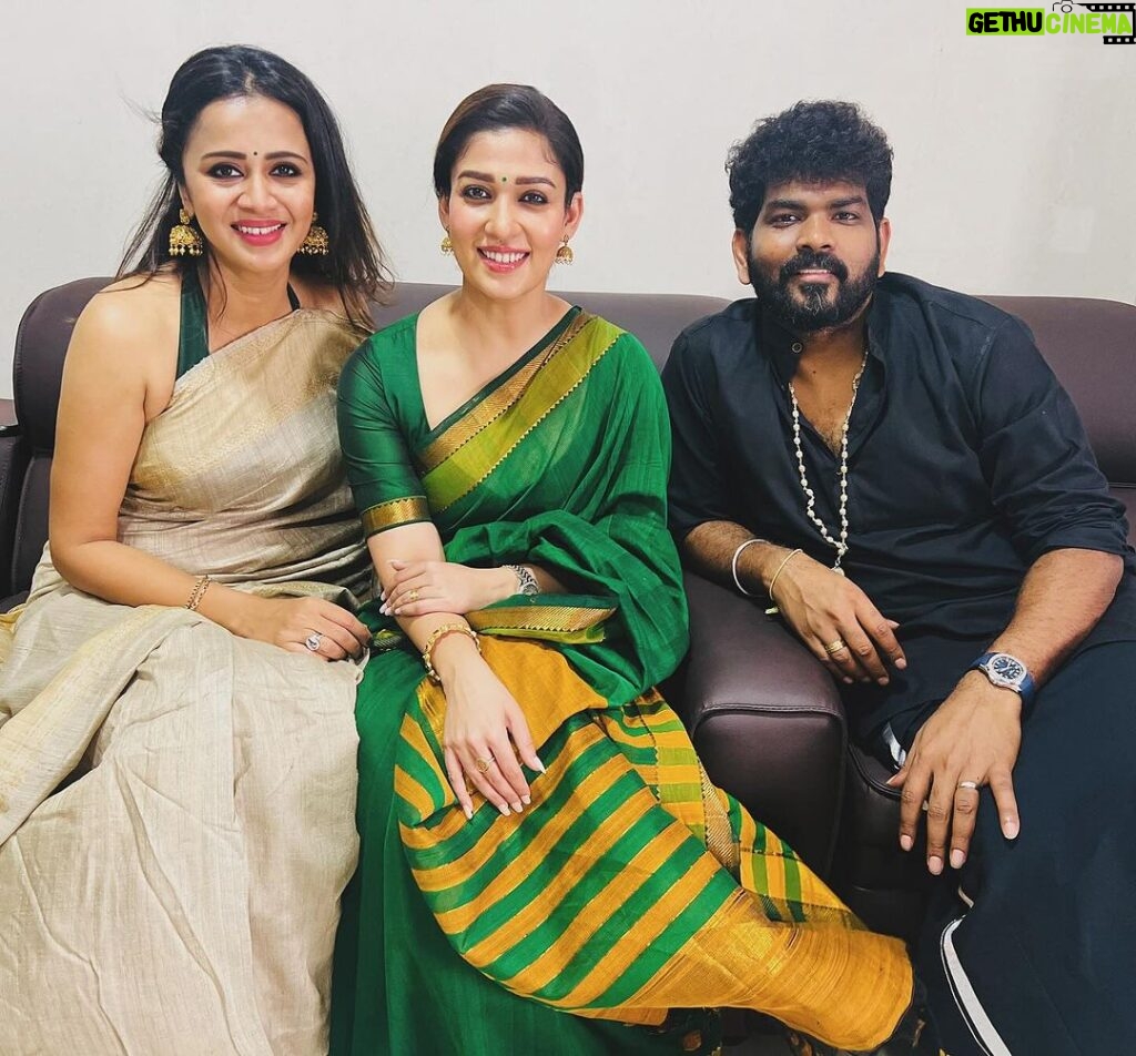 Anjana Rangan Instagram - Thangame @nayanthara ♥️😍💫 @wikkiofficial ♥️ Loved being around these two amazing people for @femi9official ‘s event! #ladysuperstar #powercouple #couplegoals