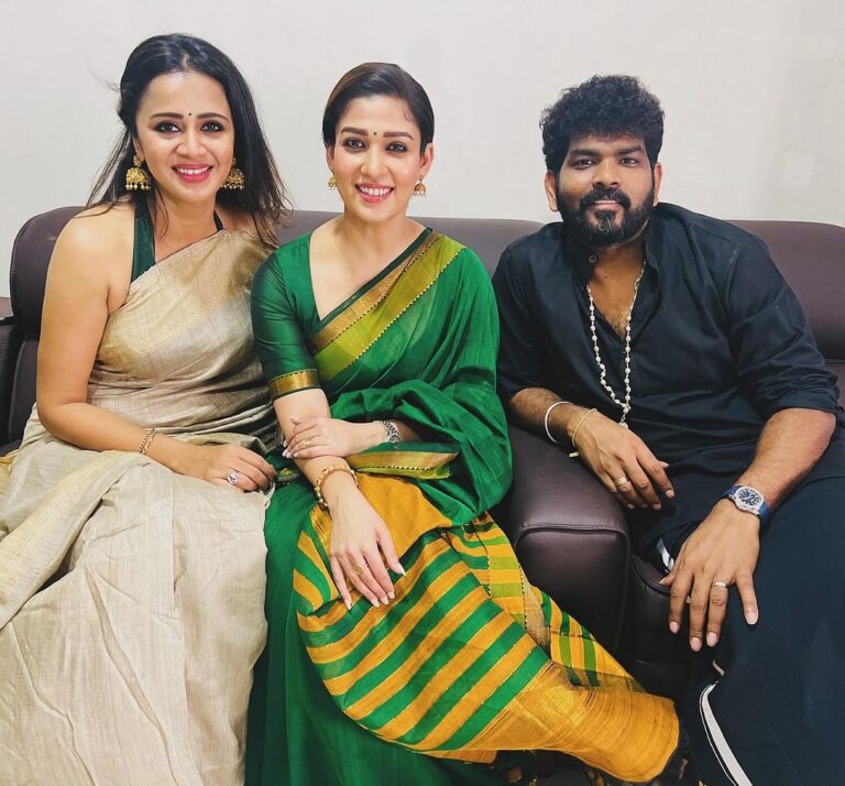 Anjana Rangan Instagram - Thangame @nayanthara ♥️😍💫 @wikkiofficial ♥️ Loved being around these two amazing people for @femi9official ‘s event! #ladysuperstar #powercouple #couplegoals