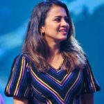Anjana Rangan Instagram - My happy place ♥️♥️♥️♥️ #onstage #nofilterneeded ! P.S song just for the dress😂😝
