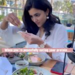Anju Kurian Instagram - When you are trying to enjoy your protein, but your parents just can’t stop roasting your gym expenses 🙆‍♀️. #savageparents #fitfamroasts #fitnesslife #dietlife