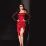 Ankitta Sharma Instagram - I don’t care, I paint the town red. 🌹 Outfit by @kostume_county Styled by @shrushti_216 Heels by @londonrag_in Jewellery by @zevarking MUA @sunny_makeup_artist Hair by @makeupnhairbyashi 📸 @smileplease_25