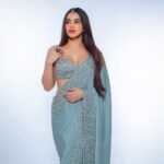 Ankitta Sharma Instagram - Falling in love with wearing sarees! ❤️‍🔥 Saree @kaaishabyshalini Maangtika by @shillpapuriidesignerjewellery Styled by @shrushti_216 Makeup by @sunny_makeup_artist Hair by @makeupnhairbyashi 📸 @smileplease_25