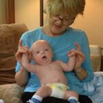 Anna Faris Instagram - This is my amazing mother holding my beautiful boy. I know she won’t check this, because she doesn’t know how, but in honor of Karen Faris, Happy International Women’s Day!
