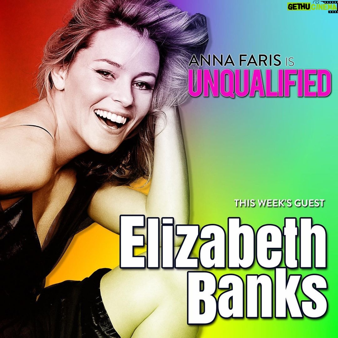 Anna Faris Instagram - I hope @elizabethbanks invites me to a dinner party (when it’s safe to do so)! @unqualified