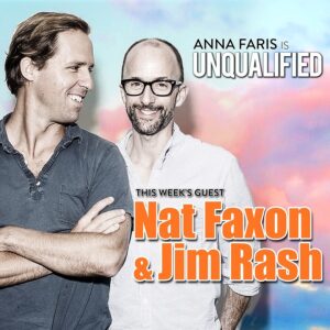 Anna Faris Instagram - I had a few writing questions so I got Oscar-winning duo @jimrash and #natfaxon to help me  @unqualified.
