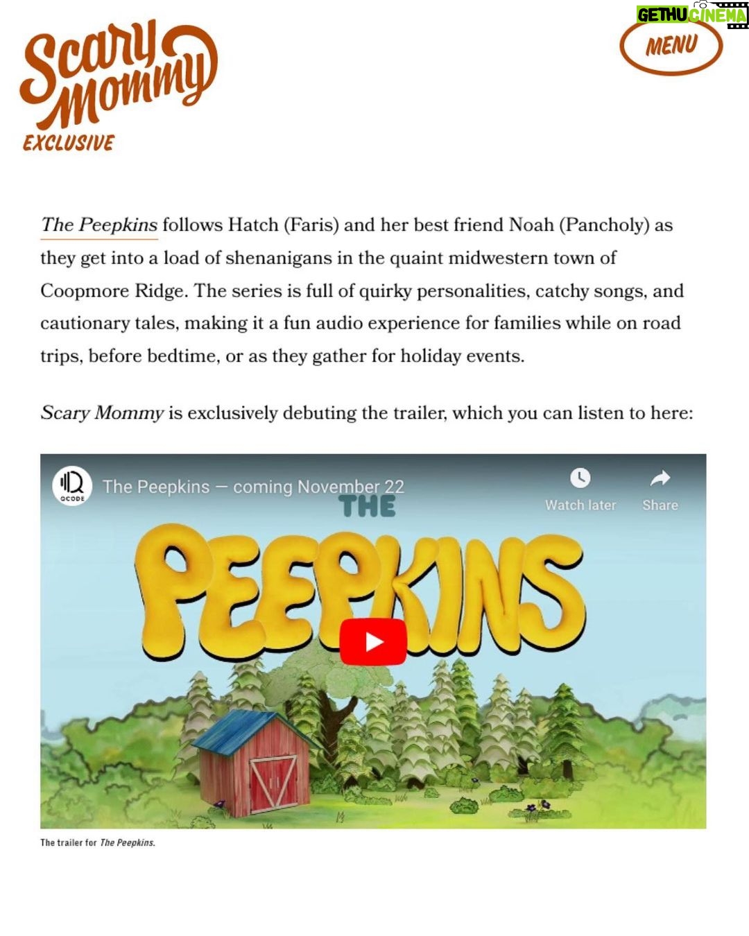 Anna Faris Instagram - Small stature. Big feelings 🥹 Coming your way 11.22 with @annafaris #ThePeepkins is a new screen free, family-fun adventure for the whole family starring #annafaris, @maulikpancholy & @bader_diedrich. Join quirky Commander Hatch along with her fearful but determined BFF Noah as they lift their town’s spirits. Now, while they may be small, their emotions are big and ideas must be heard especially when it comes to the scheming land baron, Baron Von Torius! Make sure to listen to the trailer and subscribe to be among the first to experience The Peepkins on Apple Podcasts, Spotify, Amazon or wherever you get your pods. Special thanks to @scarymommy and @leebzee for helping us share the news ✨