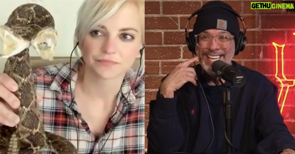 Anna Faris Instagram - @jokoy is my guest and co-host @unqualified this week! I like snakes, he doesn’t. What about you?