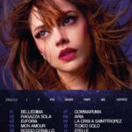 Annalisa Scarrone Instagram - E POI SIAMO FINITI NEL VORTICE - la tracklist 🌪️ #EPSFNV 01. BELLISSIMA 02. RAGAZZA SOLA 03. EUFORIA 04. MON AMOUR 05. ROSSO CORALLO 06. BOLLICINE 07. GOMMAPIUMA 08. ARIA 09. LA CRISI A SAINT-TROPEZ 10. TI DICO SOLO 11. STELLE 12. INDACO VIOLENTO