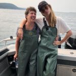 Annie Murphy Instagram - Just a couple of ma’am’s cod fishing in rubber ensembles. Portugal Cove, Newfoundland and Labrador