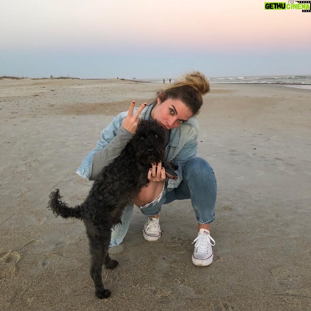 Annie Murphy Instagram - He said yes!!!!!!! . *This is more of an engagement photo shoot joke, and less of an I adopted a dog announcement. I am still very much in search of my perfect dog-mate, so... Wrightsville Beach, North Carolina