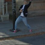 Annie Murphy Instagram - Happy birthday, my @mennovers. May this always be your first impulse when the Google Earth car drives by you and your red shoes.