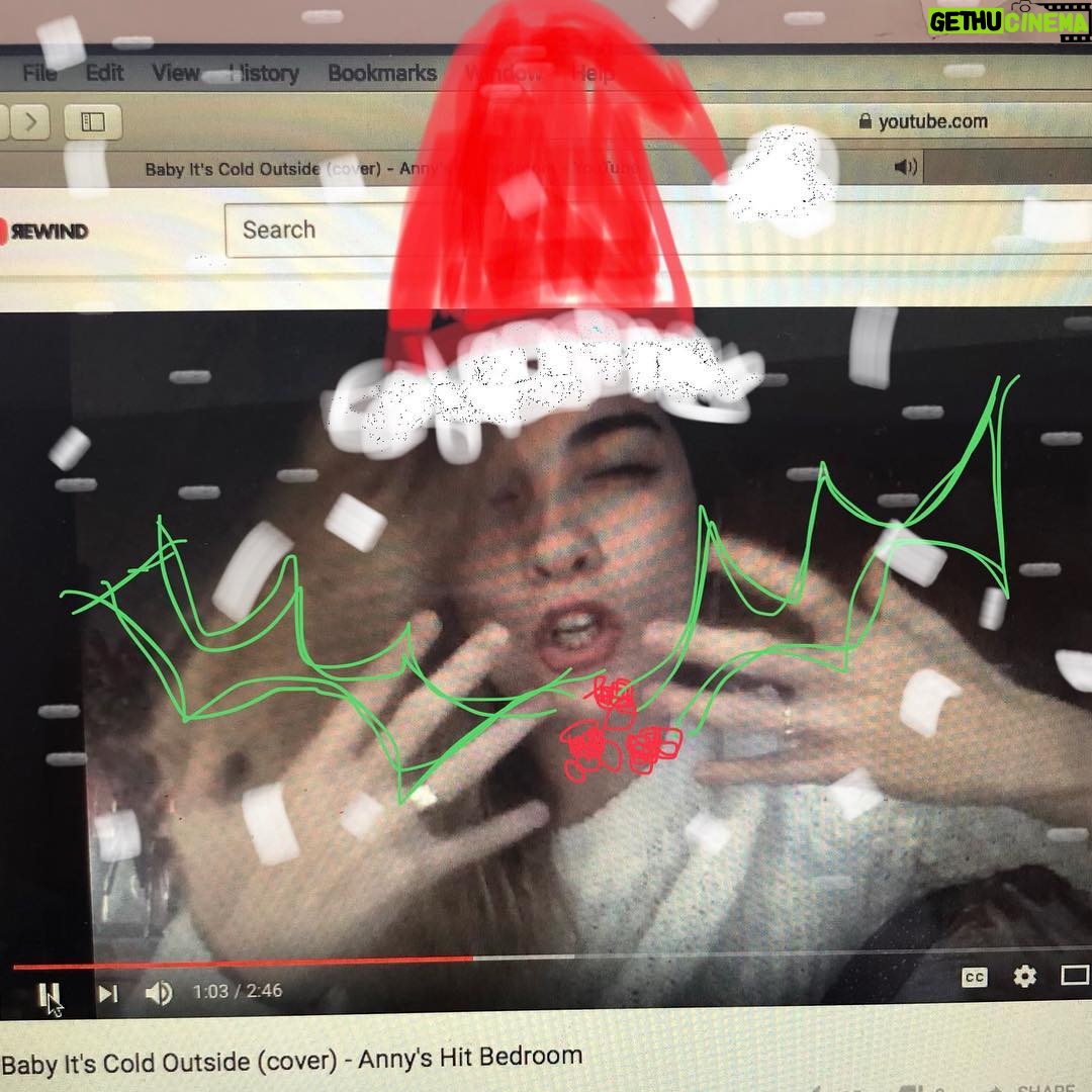 Annie Murphy Instagram - My very technically talented friend and musical chameleon, Anny, covered a grossly inappropriate Christmas favourite. Link in bio!