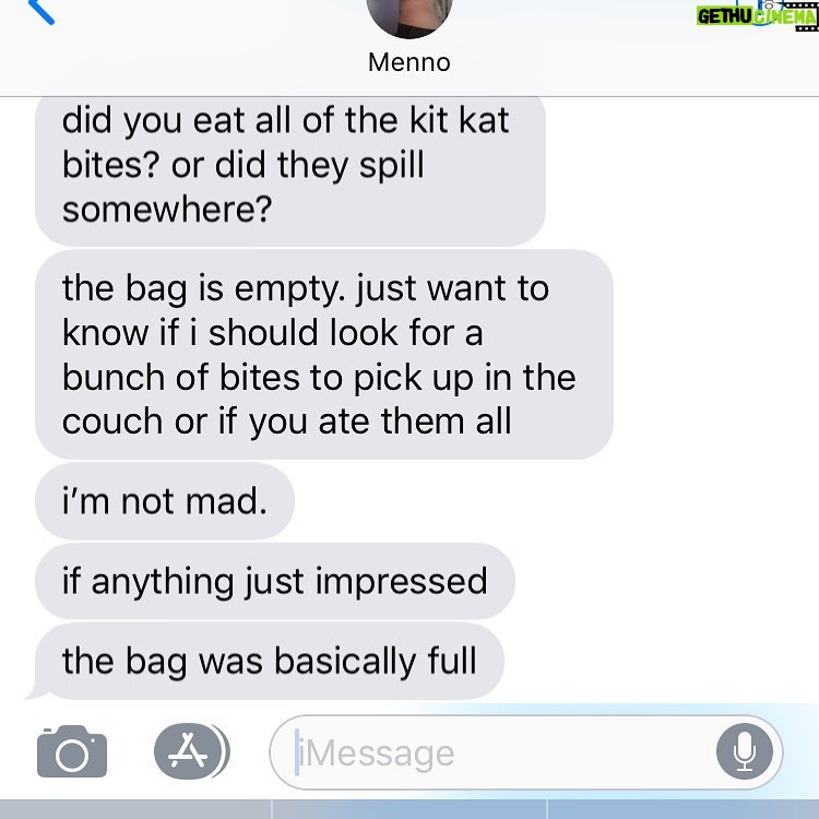 Annie Murphy Instagram - Turns out @mennovers suffers from TV Anxiety Disorder. Symptoms include: placing phone in full glass of water during Django Unchained, and unknowingly mowing an entire bag of Kitkat bites during Line of Duty.