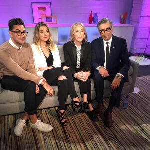 Annie Murphy Instagram - Schitt's Creek Season 2 now out on @Netflix (🇨🇦) and we are waaaay more enthused than we were in this sassmonster of a photo. @schittscreek