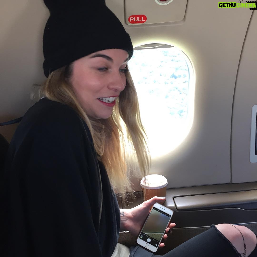Annie Murphy Instagram - Also, this is what I look like when I fly. Serene. Delicate. @levaeroaviation @etalkctv
