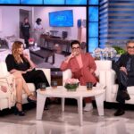 Annie Murphy Instagram - Well, it happened. I taught @instadanjlevy how to eat his finger on @theellenshow and then our faces fell off. I can die a happy woman.