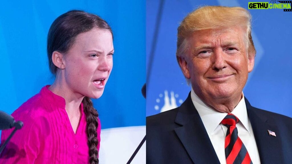 Annie Murphy Instagram - The face on left belongs to @gretathunberg , who is passionately leading a crusade to save our planet by calling on world leaders to take serious and immediate action to protect our environment before it’s too late. 🌎 The face on the right is a hideous representation of the many powerful people who are choosing to turn a blind eye to climate change and the well-being of future generations, in favour of making more money. 🌎 Greta is fighting for all of our lives, the lives of the people we love, and the lives of people we will love one day. She needs to be seen, and she needs to be heard.