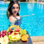 Armeena Khan Instagram - “Poolside is my paradise.” - Anon. #AldemarRoyalMare #Crete 🔥💋 Aldemar Royal Mare Village & Thalasso